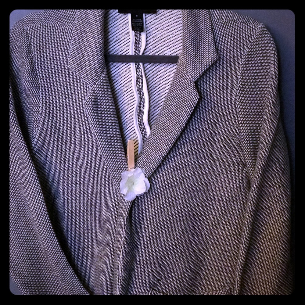 Grandpa cotton sweater fabric  blazer